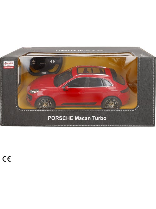 Rastar voiture télécommandée porsche macan turbo rouge 1:14 - Kiabi