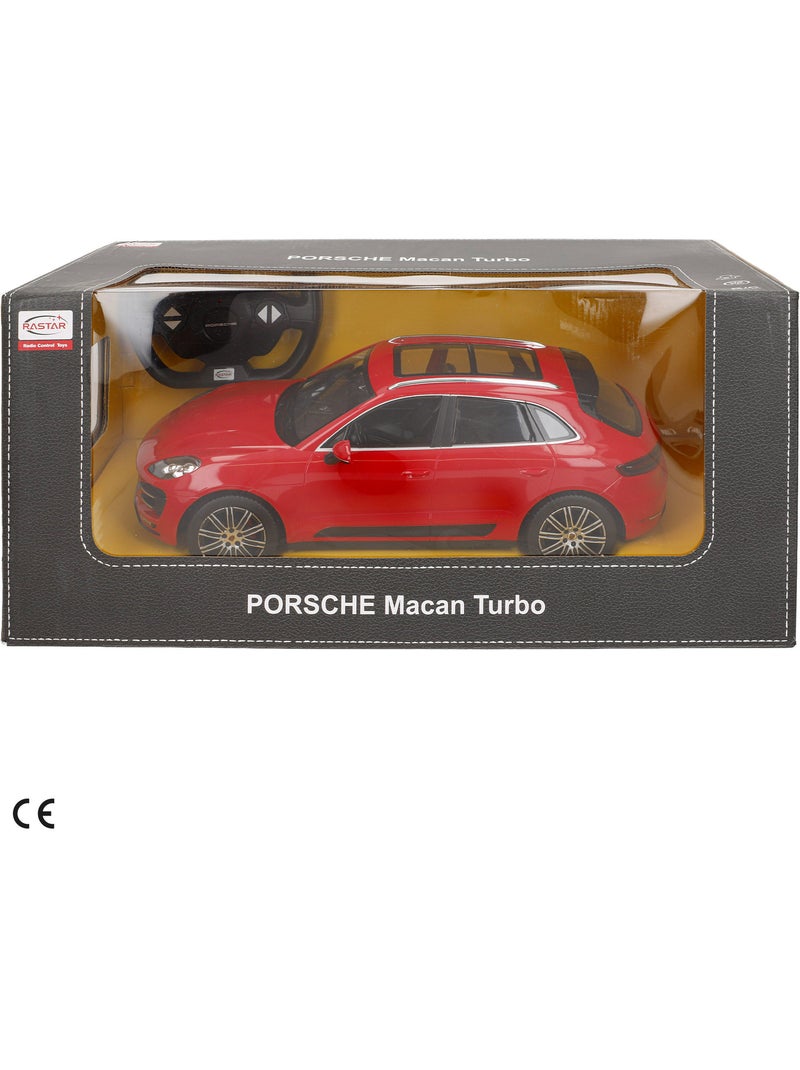 Rastar voiture télécommandée porsche macan turbo rouge 1:14 N/A - Kiabi