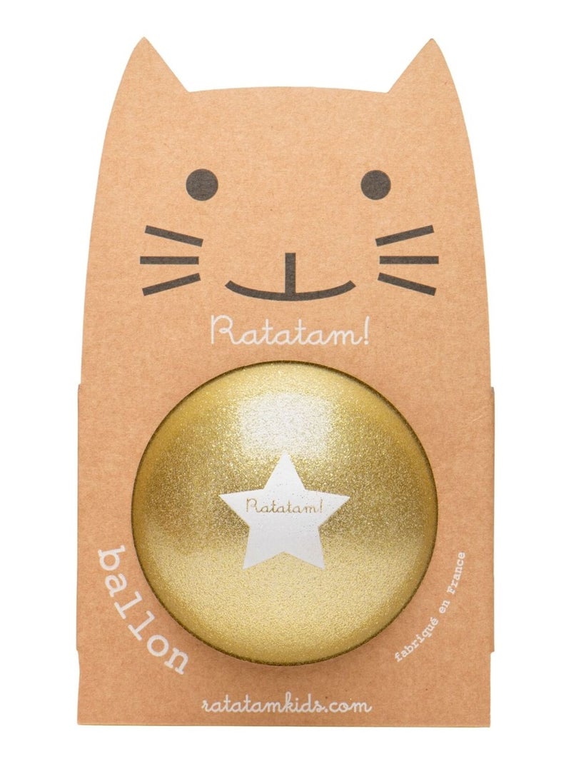 Ratatam - Ballon paillettes (22 cm) Doré/or - Kiabi