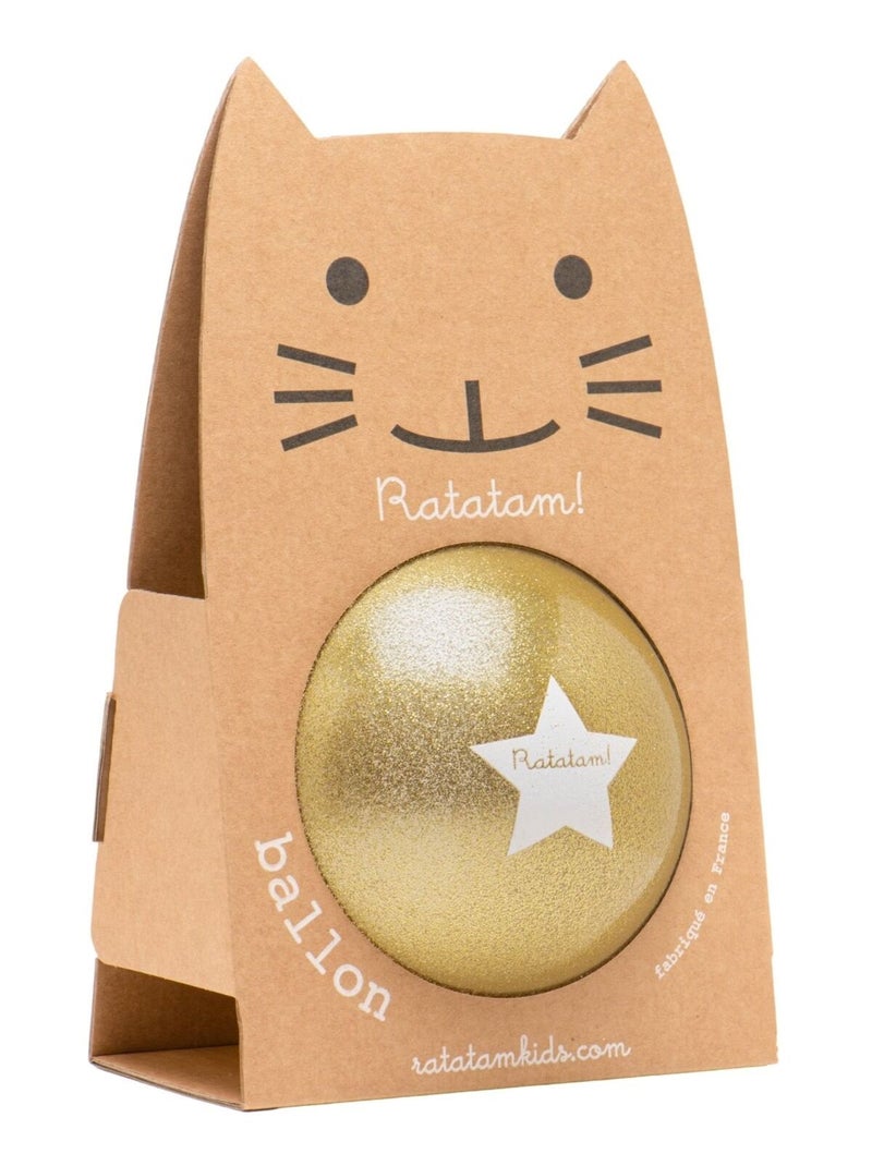 Ratatam - Ballon paillettes (22 cm) Doré/or - Kiabi