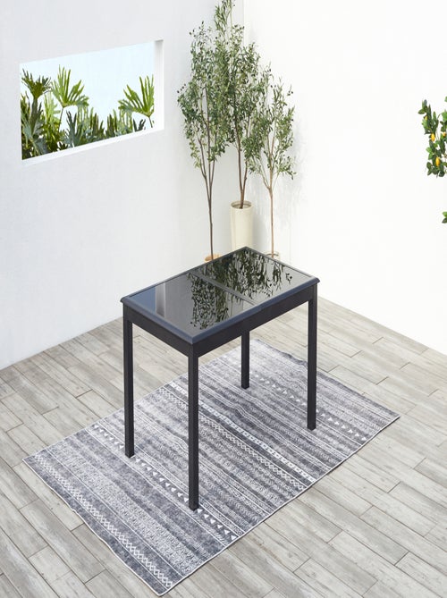 RAVENNE Table de jardin et 8 chaises en aluminium gris - Kiabi
