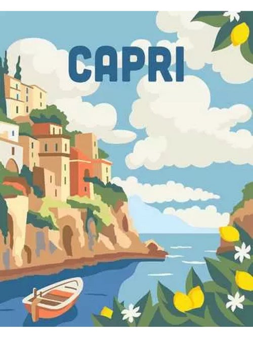 'ravensburger'  creart 24x30 cm  adulte  peinture par numéros  capri - Kiabi