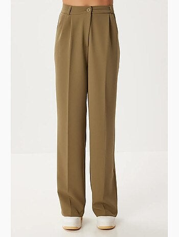 Ravissant pantalon palazzo plissé taille haute istanbul
