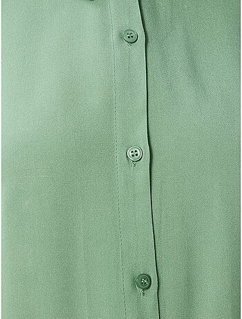 Ravissante chemise boutonnée en popeline à col istanbul