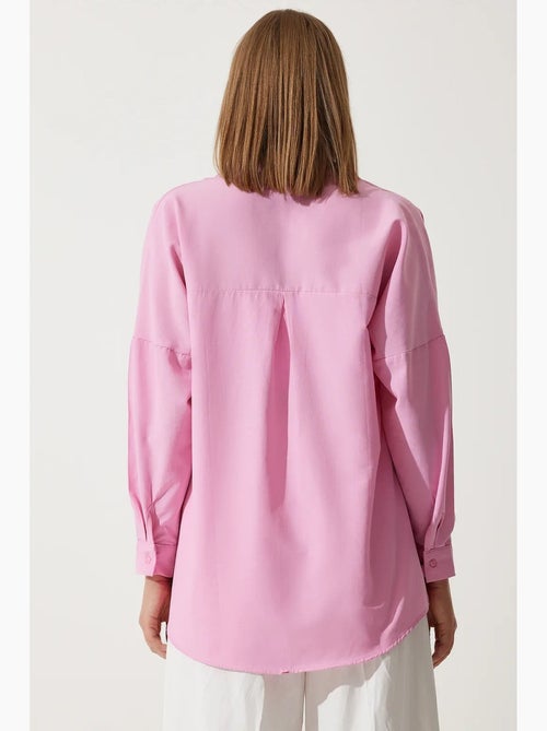 Ravissante chemise oversize en popeline à manches longues istanbul - Kiabi Ravissante chemise oversize en popeline à manches longues istanbul - Kiabi