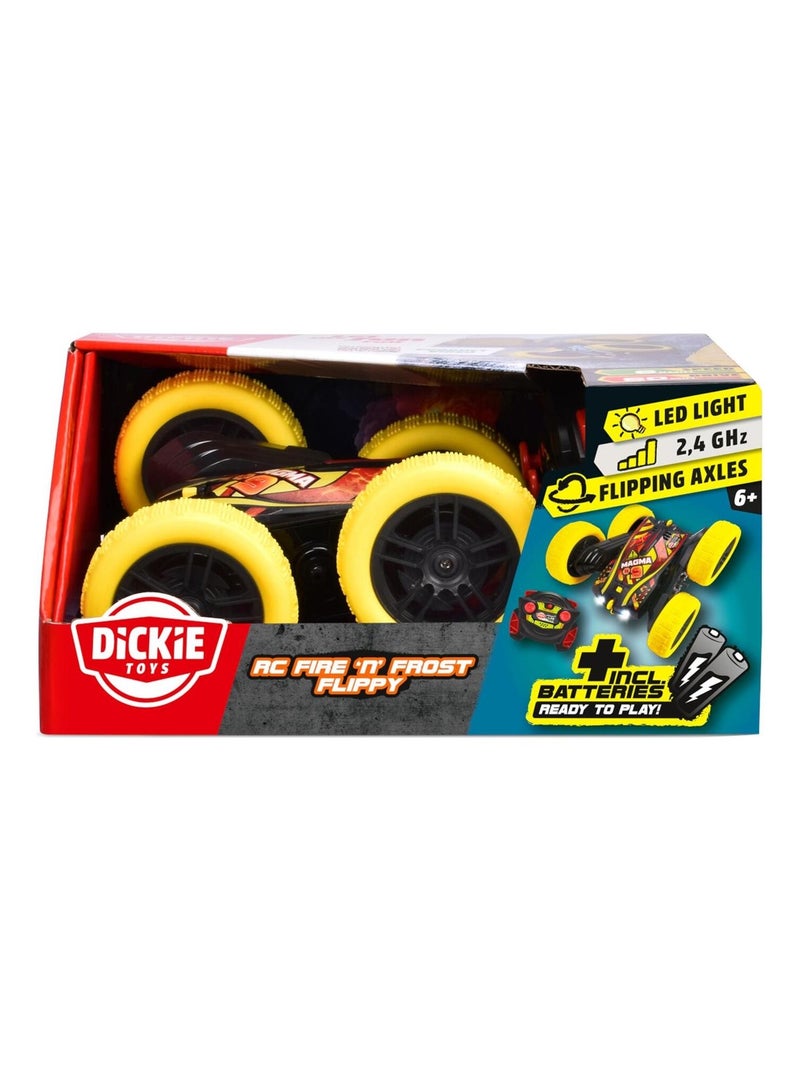 RC Fire 'n Frost Flippy - Véhicule radio-commandé 16cm Jaune - Kiabi