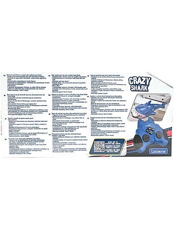 Rc shark - crazy shark télécommandé avec effets sonores