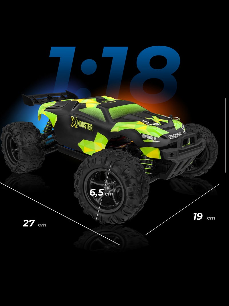 RC Voiture télécommandée OVERMAX X-Monster 3.5 - 30 km/h - 4 x 4 - 40 min - 2 x Carrosserie Orange - Kiabi