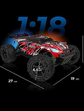 RC Voiture télécommandée OVERMAX X-Monster 3.5 - 30 km/h - 4 x 4 - 40 min - 2 x Carrosserie