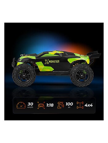RC Voiture télécommandée OVERMAX X-Monster 3.5 - 30 km/h - 4 x 4 - 40 min - 2 x Carrosserie