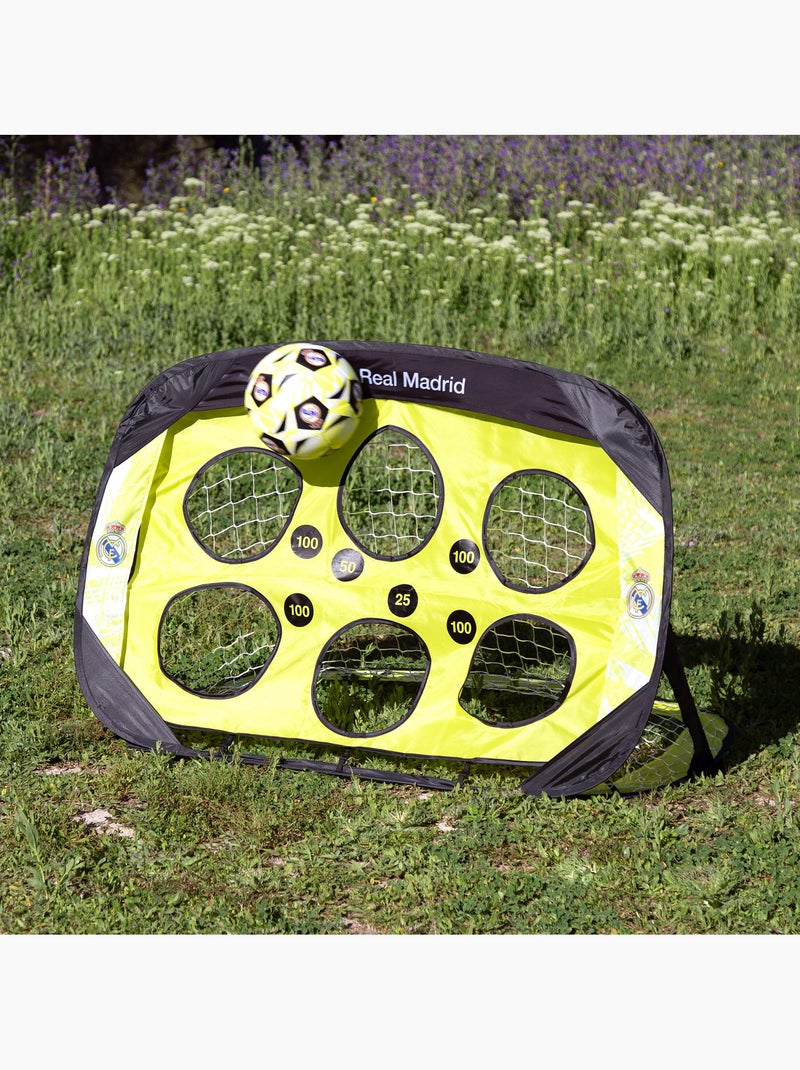 Real madrid 4 in 1 pop-up goal with dartboard 120x80x80 cm N/A - Kiabi