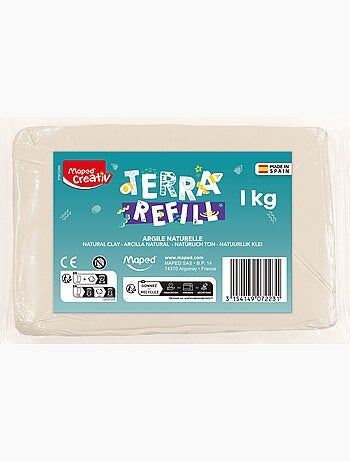 Recharge argile 1kg pour poterie kit
