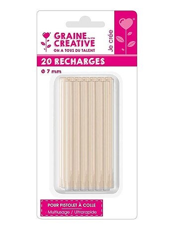 Recharge Colle Basse Température 20 Bâtons Colle Transparent 9x2x15 cm