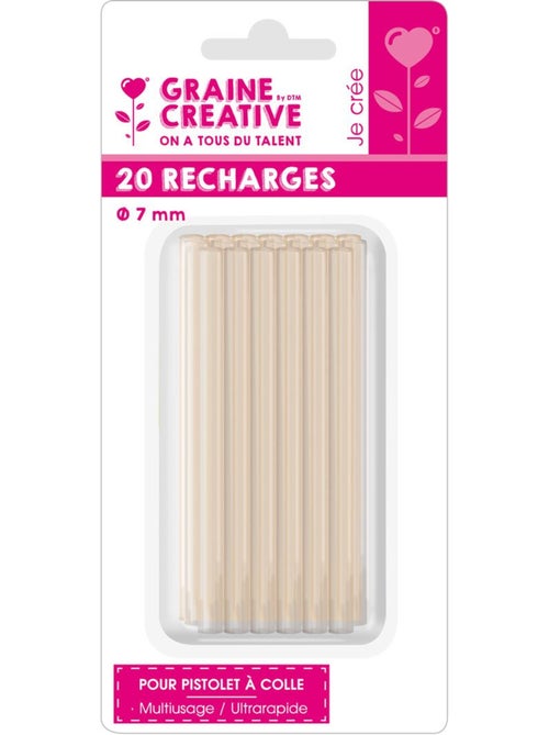 Recharge Colle Basse Température 20 Bâtons Colle Transparent 9x2x15 cm - Kiabi Recharge Colle Basse Température 20 Bâtons Colle Transparent 9x2x15 cm - Kiabi