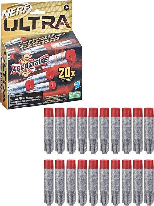 Recharge Nerf 20 Fléchettes Ultra Accustrike - Nerf - Kiabi