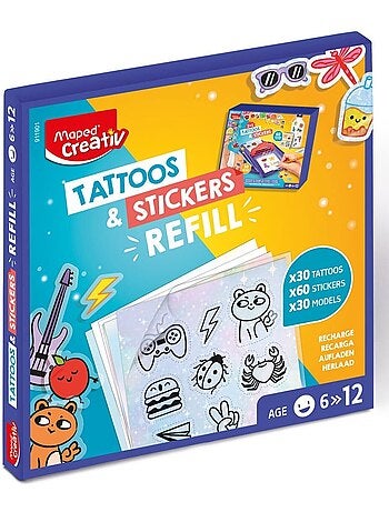Recharge stickers et tatouages éphémères