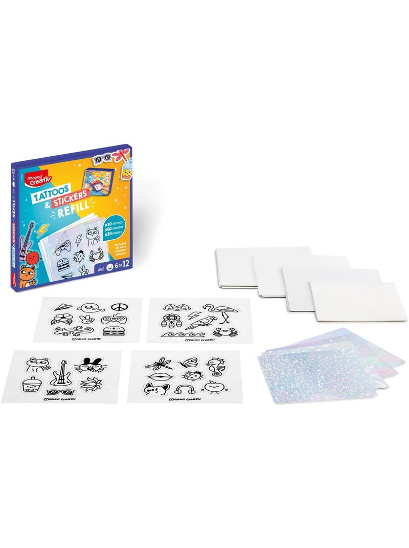 Recharge stickers et tatouages éphémères Multicolore - Kiabi