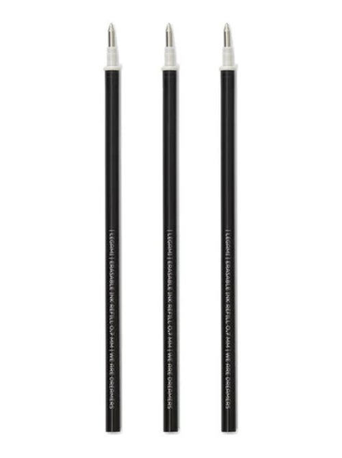 Recharges noires pour stylo à encre gel effaçable - Kiabi