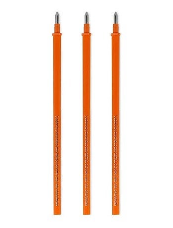 Recharges oranges pour stylo à encre gel effaçable