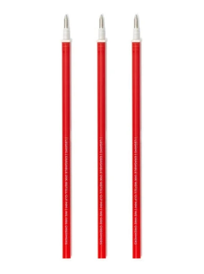 Recharges rouge pour stylo à encre gel effaçable - Erasable Pen Rouge - Kiabi