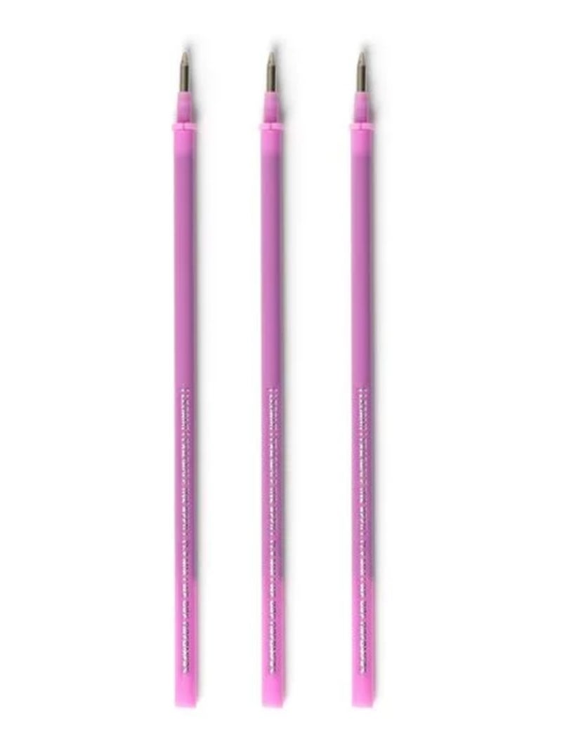 Recharges violettes pour stylo à encre gel effaçable Violet - Kiabi