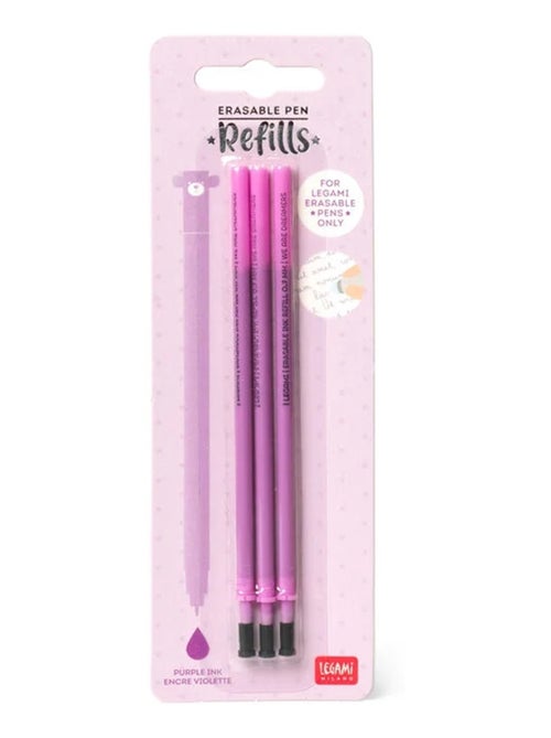 Recharges violettes pour stylo à encre gel effaçable - Kiabi
