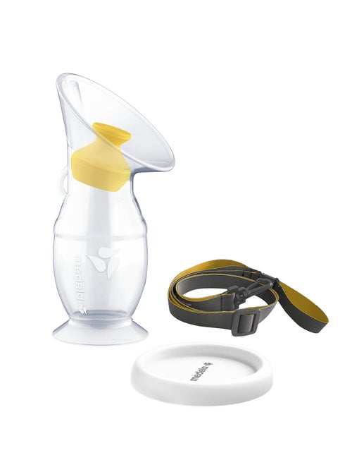 Recueil-lait en silicone Medela - Collecteur de lait maternel, anti-fuites, socle-ventouse et cordon - Kiabi
