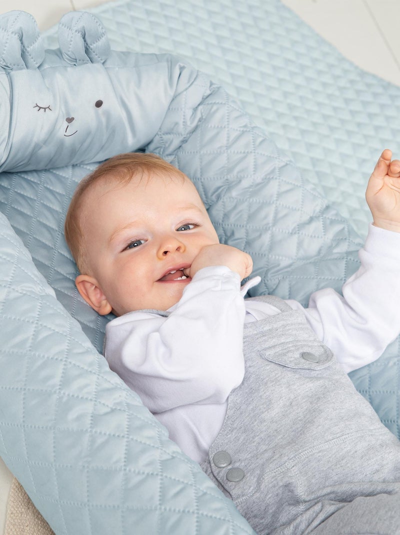 Réducteur de lit bébé matelassé et déperlant - ROBA 'roba style' Bleu ciel - Kiabi