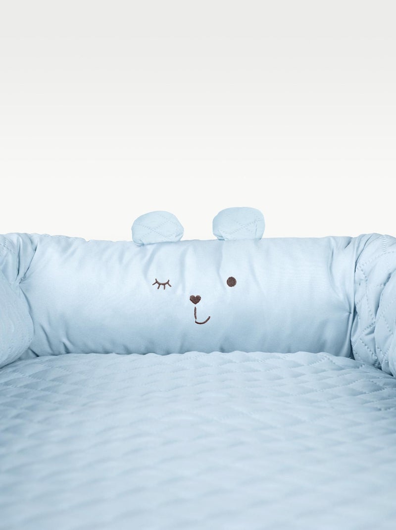 Réducteur de lit bébé matelassé et déperlant - ROBA 'roba style' Bleu ciel - Kiabi