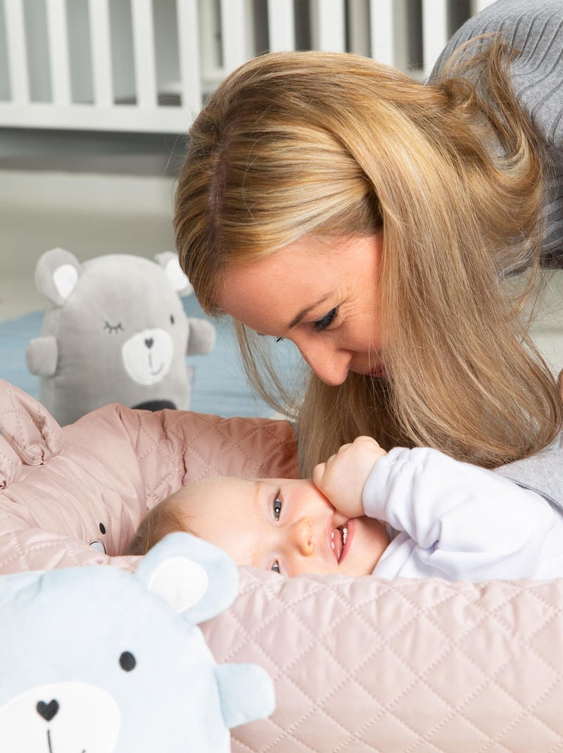 Réducteur de lit bébé matelassé et déperlant - ROBA 'roba style' Rose - Kiabi