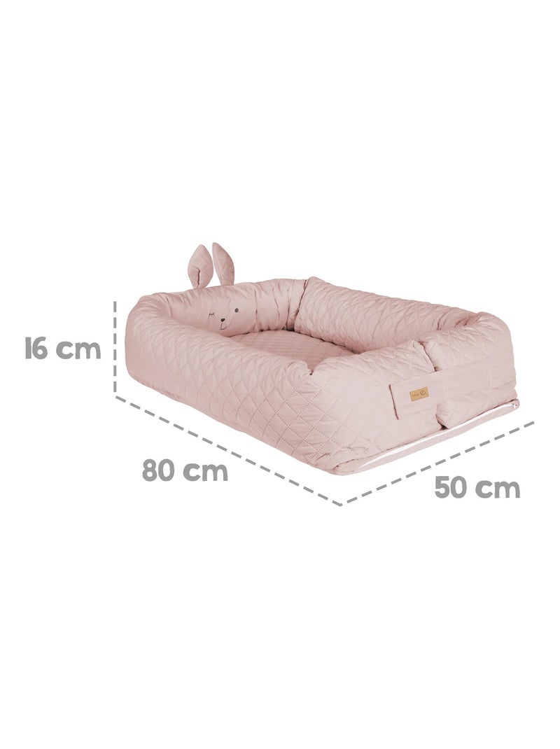 Réducteur de lit bébé matelassé et déperlant - ROBA 'roba style' Rose - Kiabi