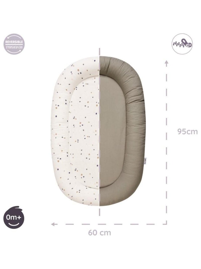 Réducteur de lit bébé réversible Ecru - Kiabi