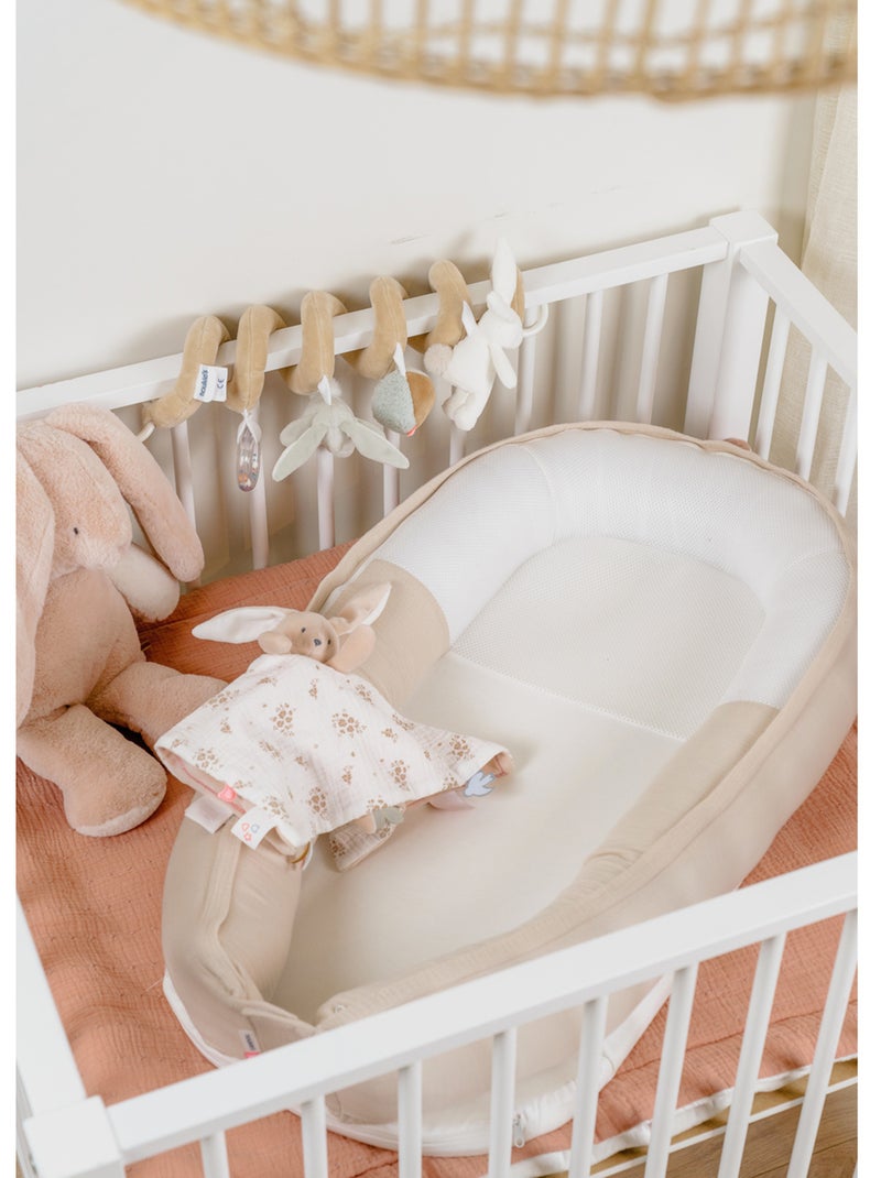 Réducteur de lit, mousseline de coton bio noukie's Beige - Kiabi
