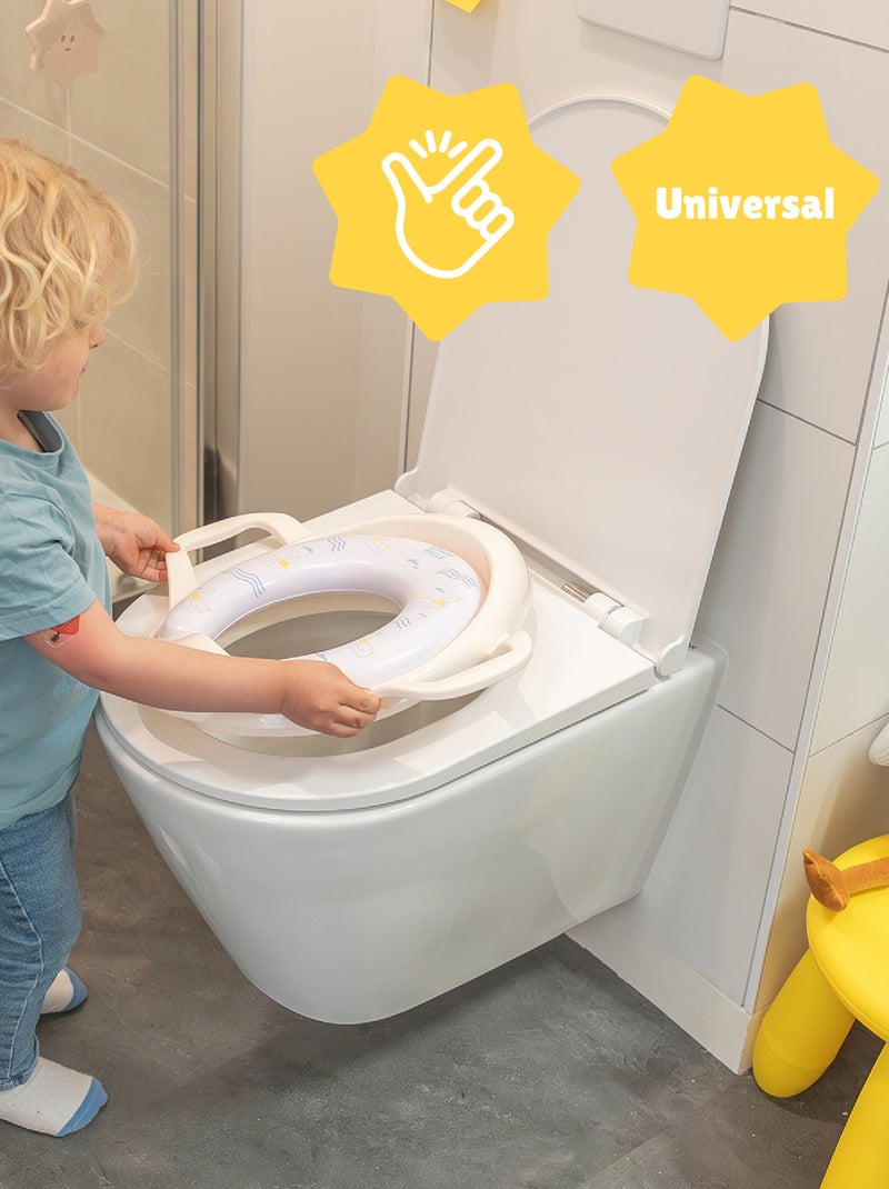 Réducteur de toilette avec poignées 'Babymoov' Blanc - Kiabi