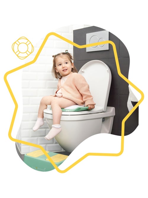 Réducteur de toilette avec poignées 'Badabulle' - Kiabi