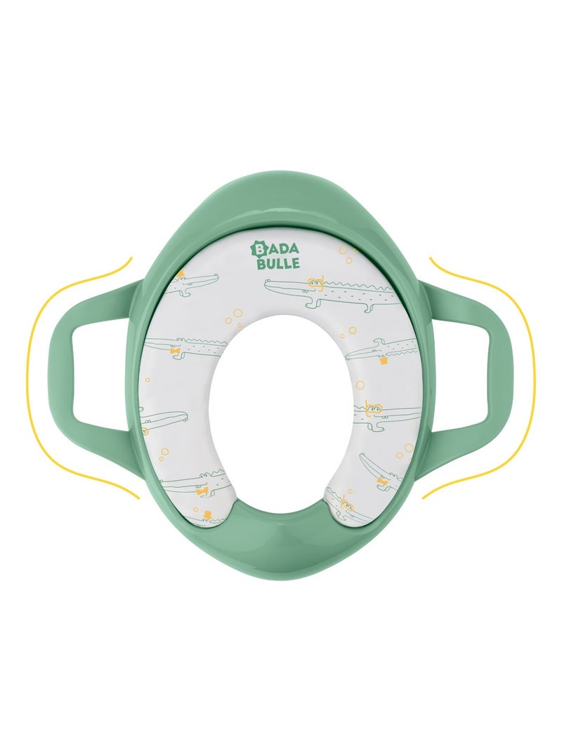 Réducteur de toilette avec poignées 'Badabulle' Vert - Kiabi