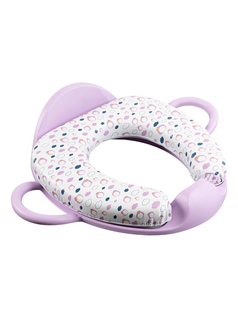 Réducteur de toilette avec poignées pour enfant - Poupy Mauve lilas - Kiabi
