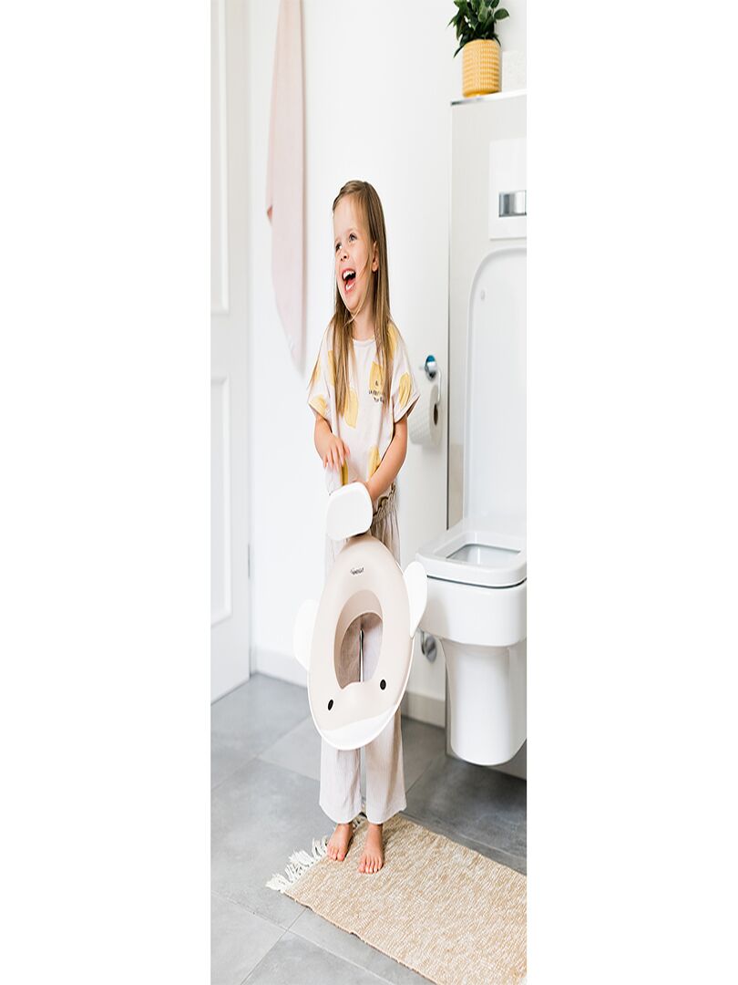 Réducteur toilette Kindsgut Réducteur de toilette baleine pour enfants gris  foncé 