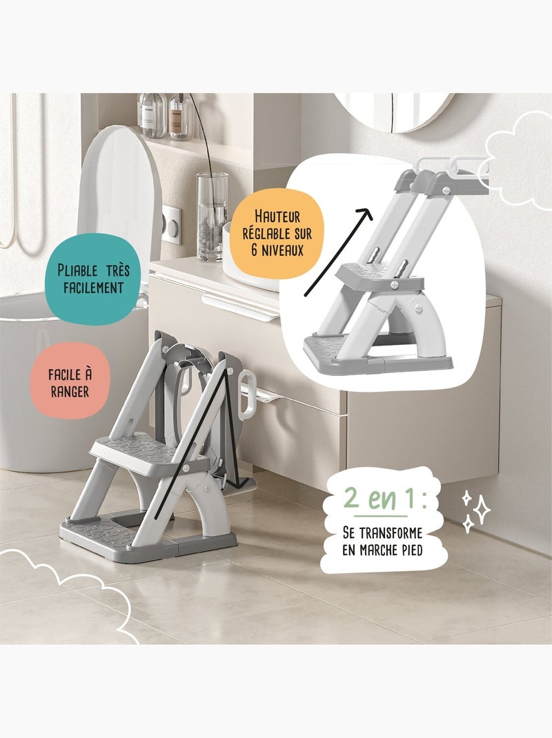 Réducteur de toilette | SUPERBE BEBE Gris - Kiabi