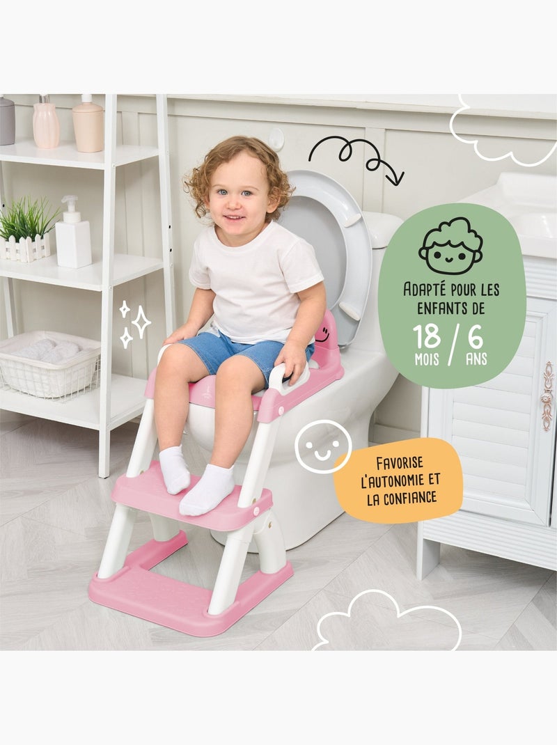 Réducteur de toilette | SUPERBE BEBE Rose - Kiabi