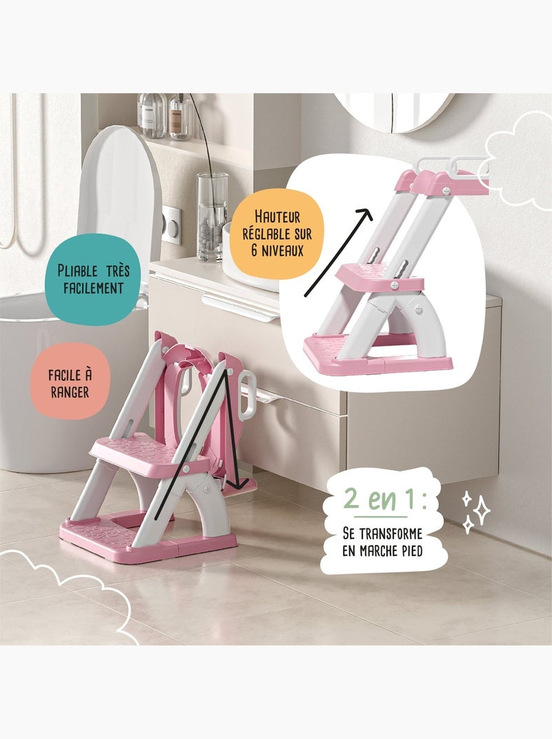 Réducteur de toilette | SUPERBE BEBE Rose - Kiabi