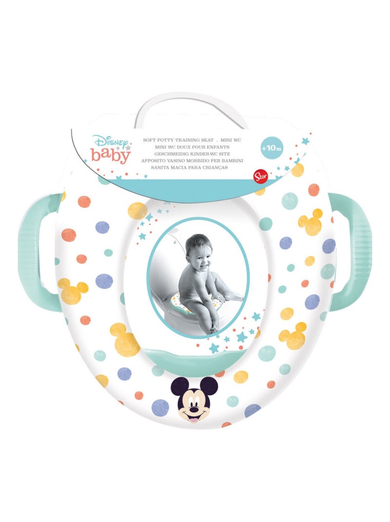 REDUCTEUR WC CONFORT AVEC POIGNEE MICKEY COOL Vert - Kiabi