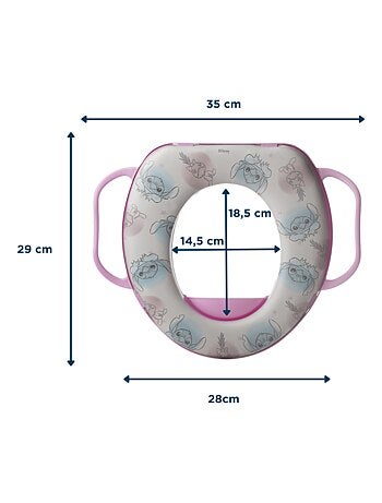 RÉDUCTEUR WC CONFORT AVEC POIGNÉES LILO et STITCH