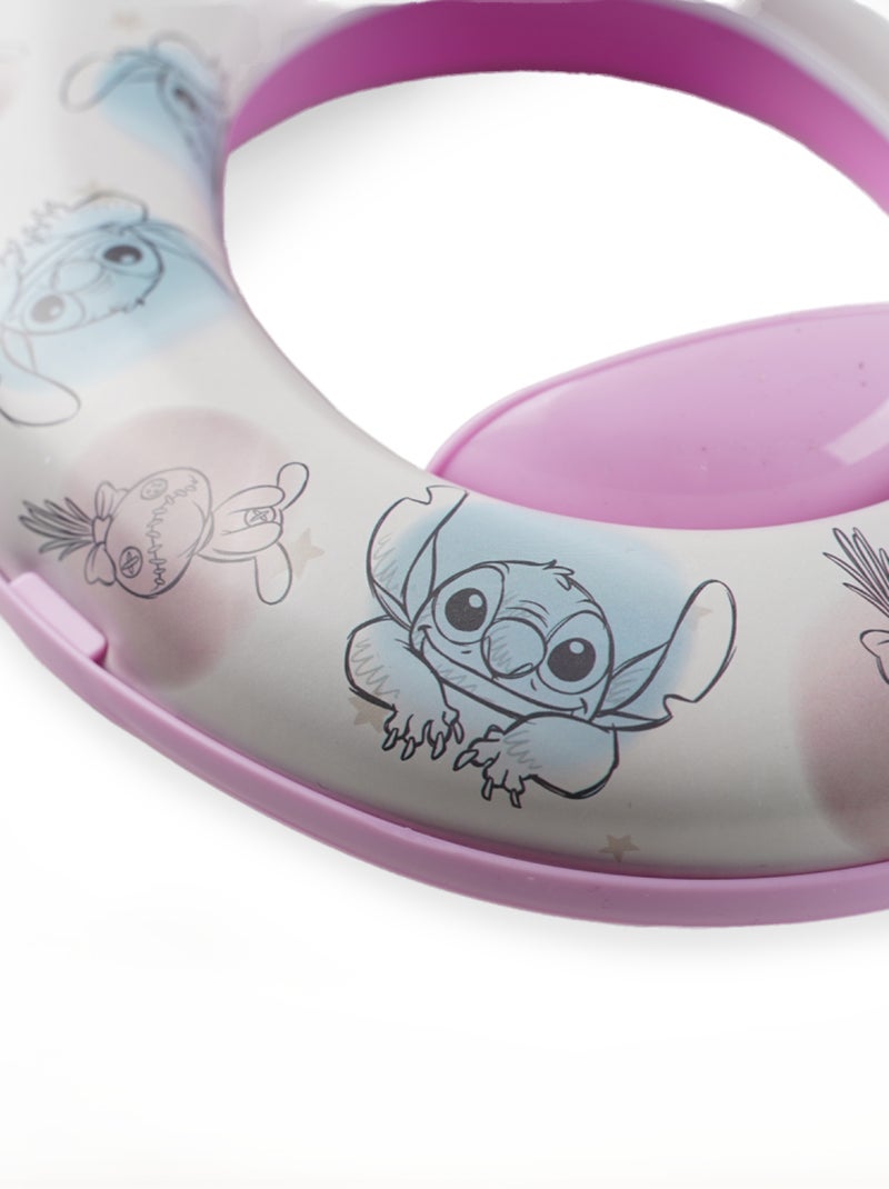 RÉDUCTEUR WC CONFORT AVEC POIGNÉES LILO et STITCH Violet - Kiabi