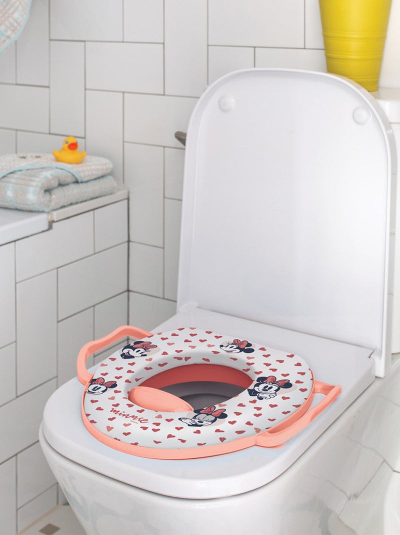 REDUCTEUR WC CONFORT AVEC POIGNEES MINNIE COLLECTOR Rose - Kiabi