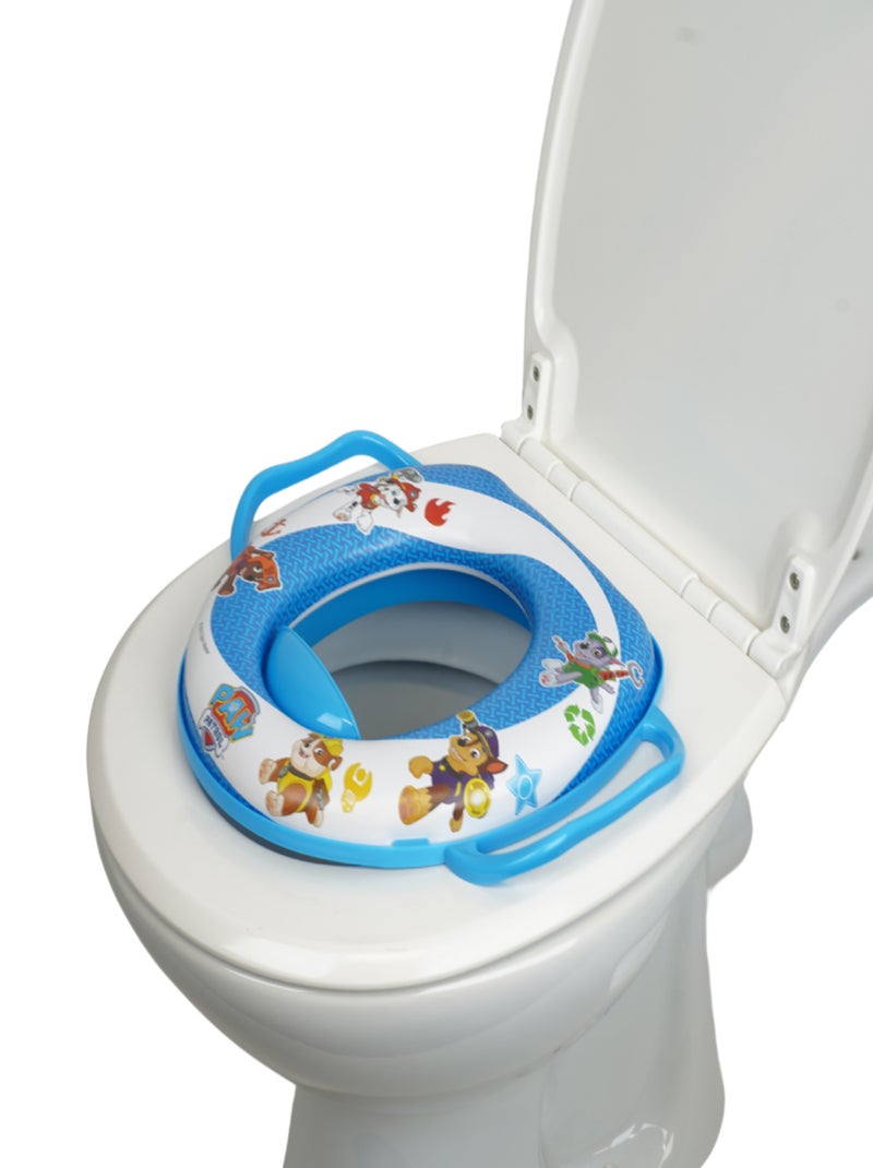 REDUCTEUR WC CONFORT AVEC POIGNEES PAT PATROUILLE COLLECTOR Bleu - Kiabi
