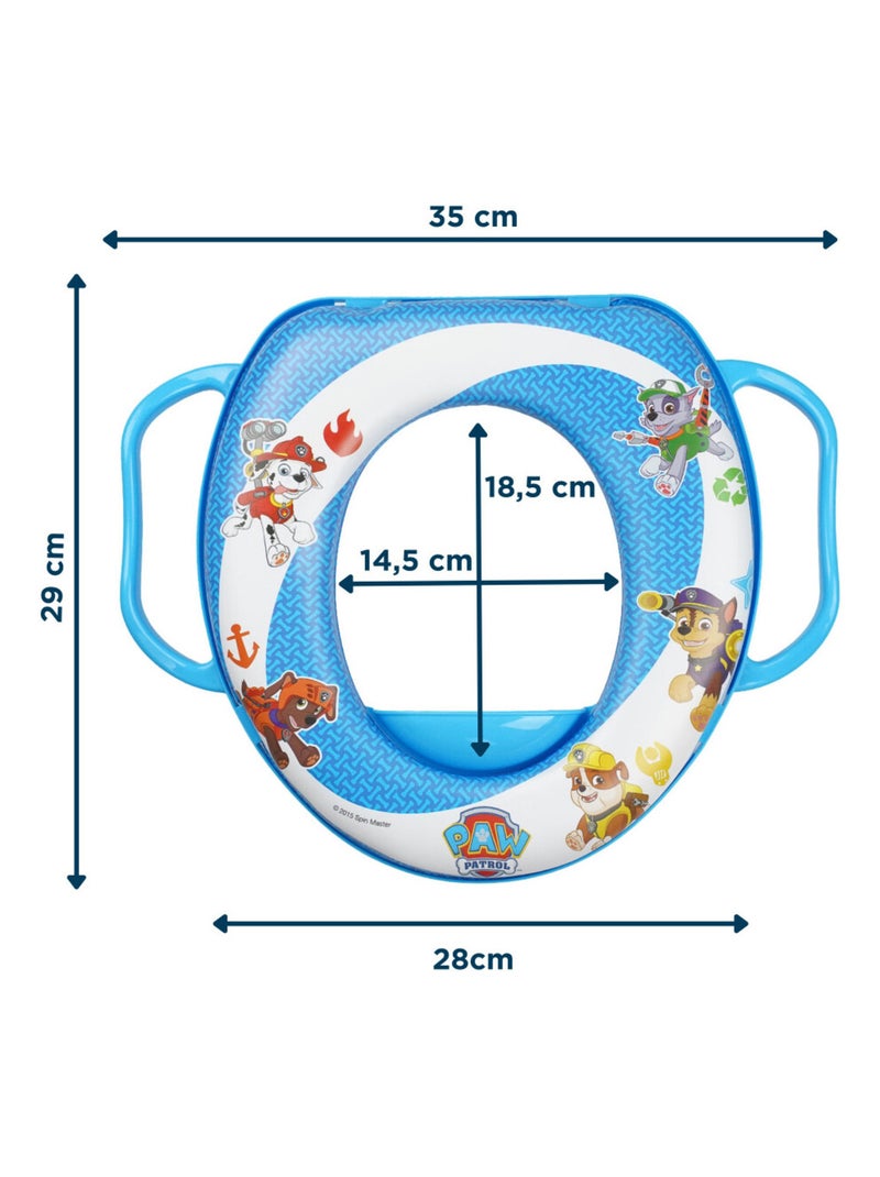 REDUCTEUR WC CONFORT AVEC POIGNEES PAT PATROUILLE COLLECTOR Bleu - Kiabi