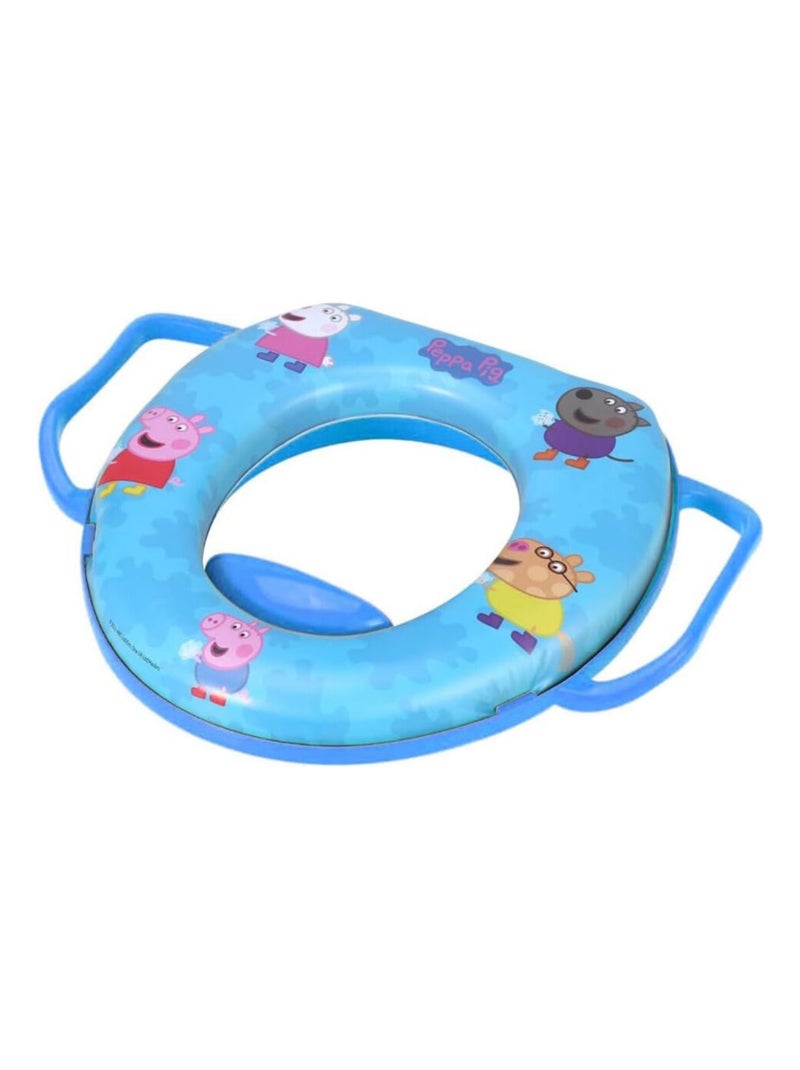 REDUCTEUR WC CONFORT AVEC POIGNEES PEPPA PIG COLLECTOR Bleu - Kiabi