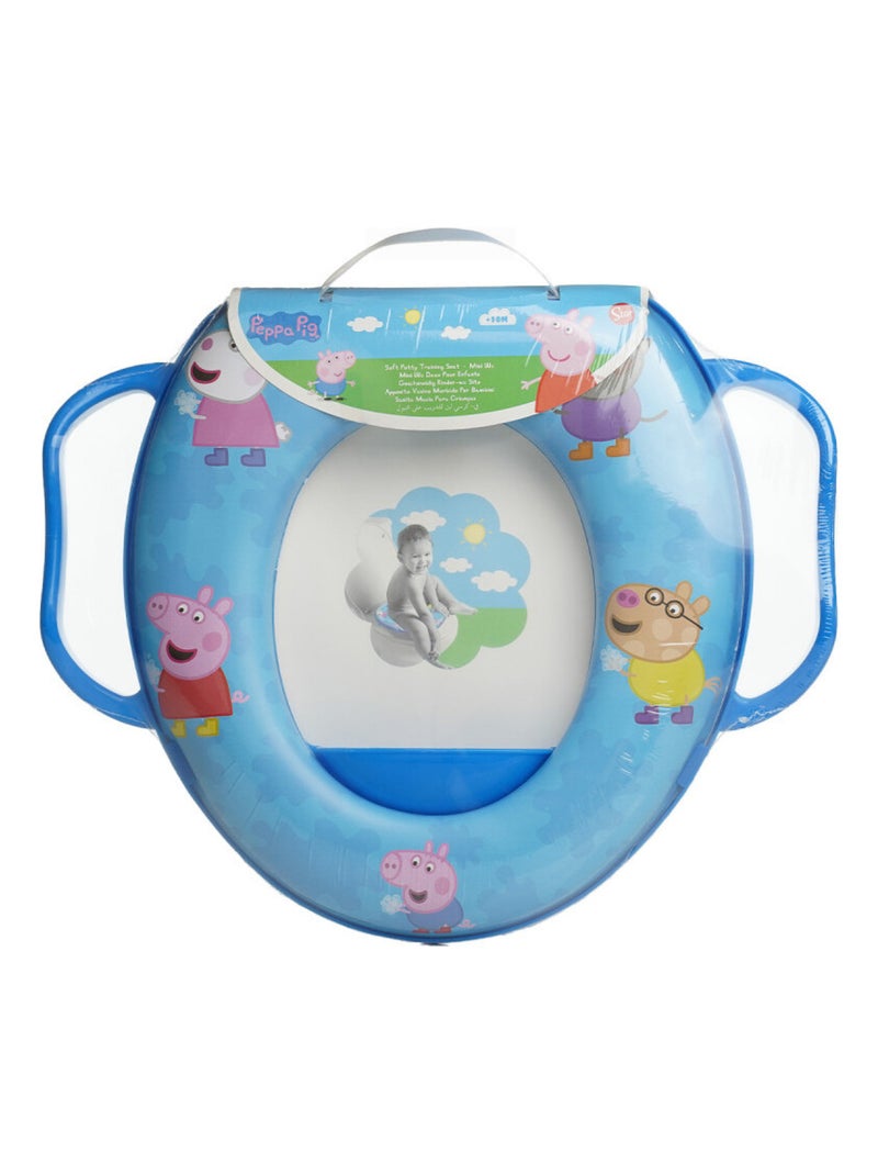 REDUCTEUR WC CONFORT AVEC POIGNEES PEPPA PIG COLLECTOR Bleu - Kiabi