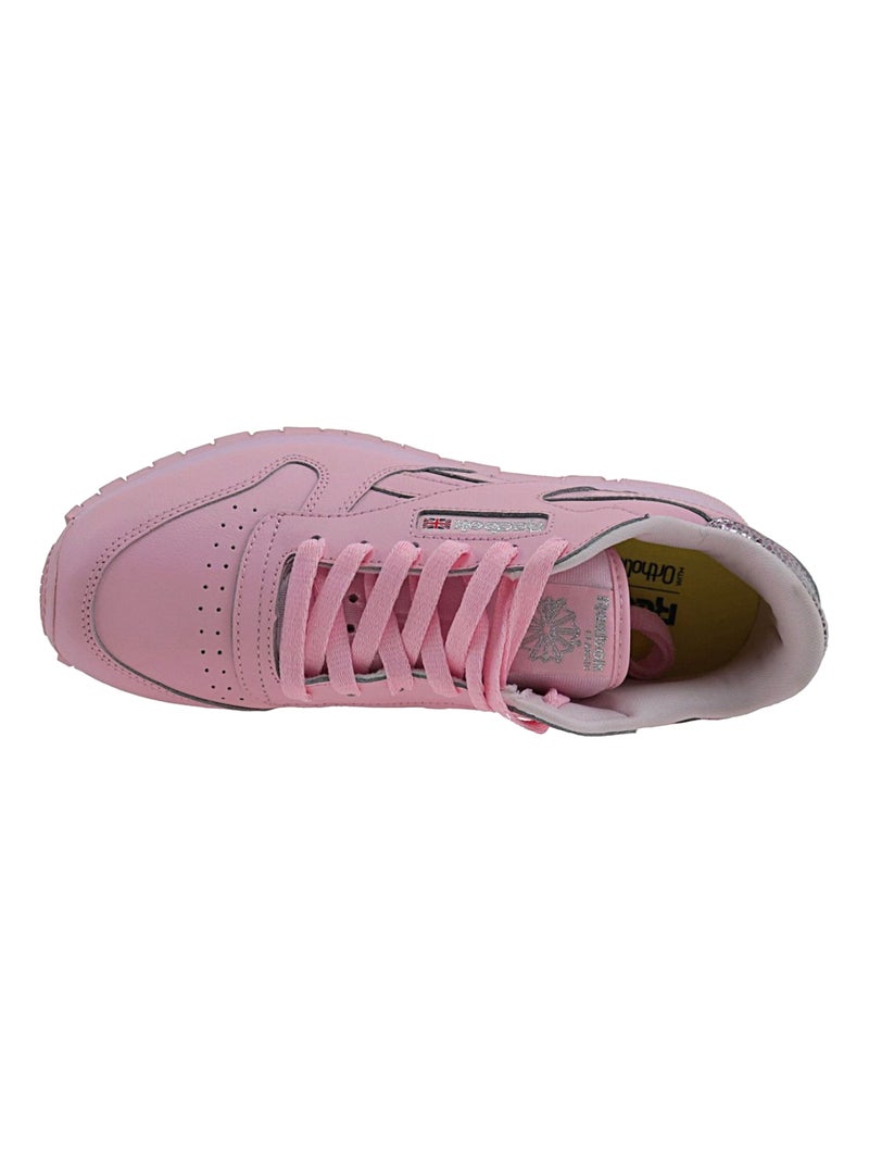 Reebok - Baskets motif/style métallisé CLASSIC Rose - Kiabi